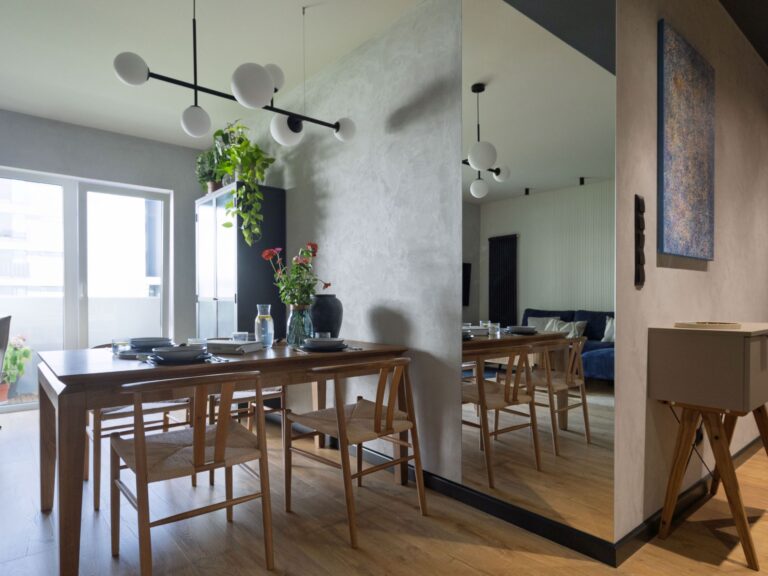Panele laminowane Pergo Visby Dąb Manor oraz drzwi PORTA Natura Vector J